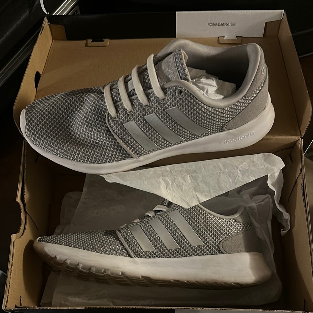 Adidas Women’s Gray Cloudfoam Sneakers